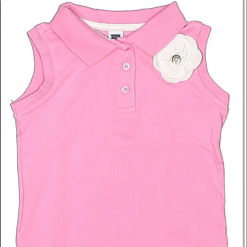 Janie and Jack Girls Size 4 Pink Polo Top